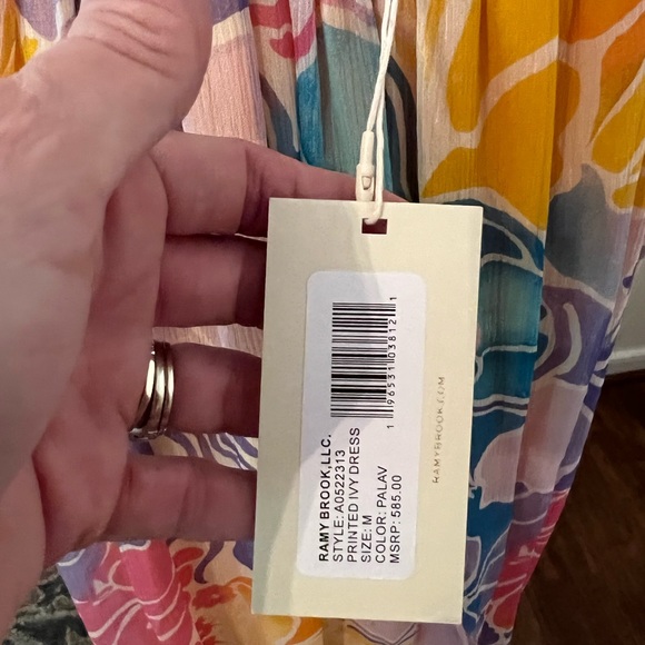 NWT Ramy Brook Printed Ivy Dress. Size Medium. Gorgeous design, feminine & sexy! - Picture 8 of 12
